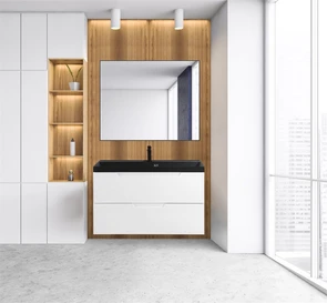 {{photo.Alt || photo.Description || 'Тумба с раковиной подвесная BelBagno VITTORIA 90 Bianco Lucido-P, раковина чёрная'}}