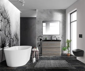 {{photo.Alt || photo.Description || 'Тумба с раковиной напольная BelBagno ALBANO 100 Pino Scania, раковина чёрная'}}