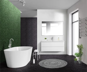 {{photo.Alt || photo.Description || 'Тумба с раковиной подвесная BelBagno ALBANO 120 Bianco Lucido, раковина белая'}}