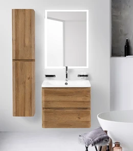 {{photo.Alt || photo.Description || 'Тумба с раковиной подвесная BelBagno ALBANO 60 Rovere Rustico, раковина белая'}}