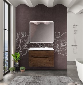{{photo.Alt || photo.Description || 'Тумба с раковиной подвесная BelBagno MARINO-H60 80 Rovere Moro, раковина белая'}}