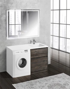 {{photo.Alt || photo.Description || 'Тумба с раковиной напольная BelBagno KRAFT-LVD-58/120-R Pino Pasadena, раковина белая'}}