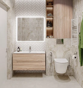 {{photo.Alt || photo.Description || 'Тумба с раковиной подвесная BelBagno ETNA 100 Rovere Bianco, раковина белая'}}