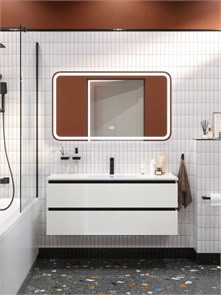 {{photo.Alt || photo.Description || 'Тумба с раковиной подвесная CEZARES PLANE 120 Bianco Lucido, раковина белая CZR-8002-120'}}