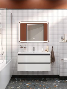 {{photo.Alt || photo.Description || 'Тумба с раковиной подвесная CEZARES PLANE 100 Bianco Lucido, раковина белая CZR-8070-100'}}