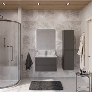 {{photo.Alt || photo.Description || 'Тумба с раковиной подвесная CEZARES RELAX 80 Оружейная сталь, раковина белая'}}