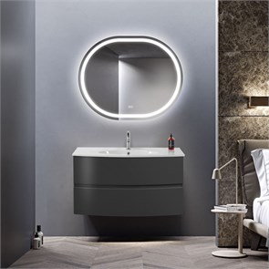 {{photo.Alt || photo.Description || 'Тумба с керамической раковиной подвесная CEZARES ELETTRA 100 Grafite, раковина белая'}}