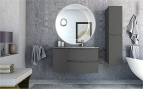 {{photo.Alt || photo.Description || 'Тумба с раковиной подвесная CEZARES VAGUE 104 Grigio Talpa Opaco, правосторонняя'}}