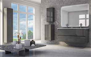 {{photo.Alt || photo.Description || 'Тумба с раковиной подвесная на две чаши CEZARES GLASS 120 Antracite'}}