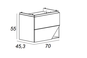 {{photo.Alt || photo.Description || 'Тумба с раковиной подвесная CEZARES Collection 1973 70 Blu Petrolio'}}