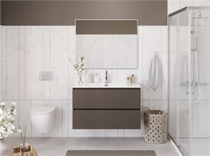{{photo.Alt || photo.Description || 'Тумба с раковиной подвесная BelBagno UNO-MINI 100 Бежевый матовый, раковина BB-8099-3-100'}}