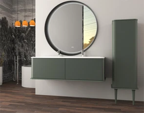 {{photo.Alt || photo.Description || 'Тумба с раковиной подвесная CEZARES IDRA 144 Verde opaco, раковина белая 50265'}}