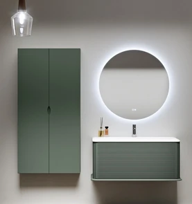 {{photo.Alt || photo.Description || 'Тумба с раковиной подвесная CEZARES IDRA 98 Verde opaco, раковина белая 50264'}}