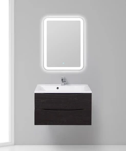 {{photo.Alt || photo.Description || 'Тумба с раковиной подвесная BelBagno MARINO 80 Rovere Cioccolato Amaro, раковина белая'}}