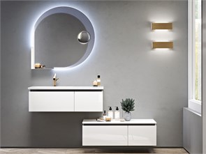 {{photo.Alt || photo.Description || 'Тумба с раковиной подвесная с подвесным шкафчиком CEZARES AVRIL Bianco Lucido'}}