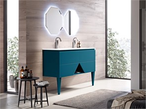 {{photo.Alt || photo.Description || 'Тумба с раковиной подвесная на две чаши CEZARES Collection 1973 140 Blu Petrolio'}}