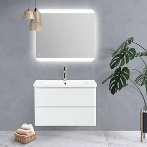 {{photo.Alt || photo.Description || 'Тумба с раковиной подвесная BelBagno ALBANO-CER 80 Bianco Lucido, раковина белая'}}