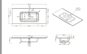Тумба с раковиной подвесная BelBagno PIETRA 100 Stucco Cemento Leggero, раковина белая PIETRA-1000-2C-SO-ST
