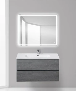{{photo.Alt || photo.Description || 'Тумба с раковиной подвесная BelBagno PIETRA 100 Stucco Cemento, раковина белая'}}