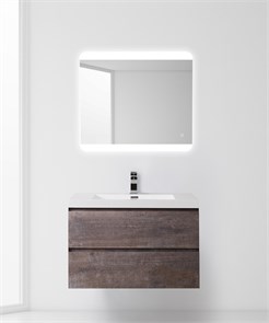 Тумба с раковиной подвесная BelBagno LUCE 80 Stone, раковина белая LUCE-800-2C-SO-PT;BB800AB