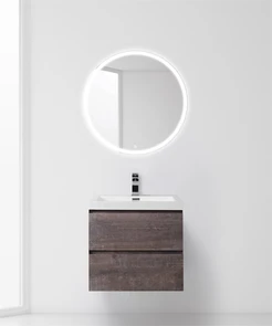 Тумба с раковиной подвесная BelBagno LUCE 60 Stone, раковина белая LUCE-600-2C-SO-PT;BB600AB
