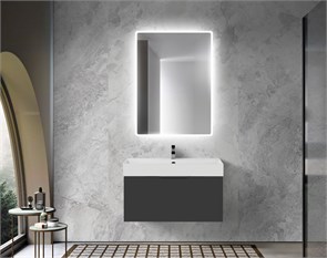 {{photo.Alt || photo.Description || 'Тумба с раковиной подвесная выдвижными ящиком и внутренним ящиком CEZARES PREMIUM 90 Nero opaco, раковина белая'}}