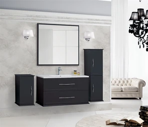 {{photo.Alt || photo.Description || 'Тумба с раковиной подвесная CEZARES TIFFANY 100 Nero Grafite, раковина белая'}}