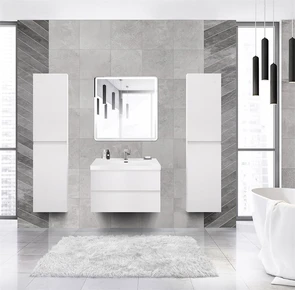 {{photo.Alt || photo.Description || 'Тумба с раковиной подвесная CEZARES MOLVENO 46 80 Bianco Ghiaccio, раковина белая'}}