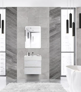 {{photo.Alt || photo.Description || 'Тумба с раковиной подвесная CEZARES MOLVENO 46 60 Legno Bianco, раковина белая'}}