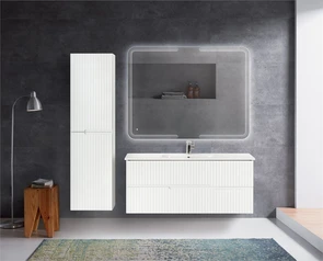 {{photo.Alt || photo.Description || 'Тумба с раковиной подвесная CEZARES DUET 120 Bianco Opaco, раковина белая'}}