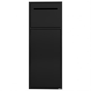 {{photo.Alt || photo.Description || 'Скрытая настенная ниша из нержавеющей стали ABBER Nischen AN3008MB с корзиной и бумагодержателем, черная матовая'}}