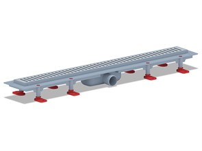 {{photo.Alt || photo.Description || 'Трап линейный пластиковый АНИ Пласт TL1475M выпуск 40 мм решётка Бимс матовая нержавеющая сталь 750 мм'}}