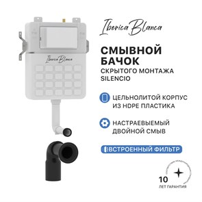 {{photo.Alt || photo.Description || 'Бачок для унитаза скрытого монтажа IBERICA BLANCA SILENCIO (IB.032C)'}}