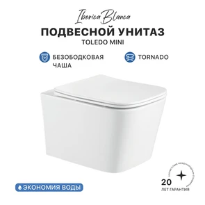 {{photo.Alt || photo.Description || 'Унитаз подвесной IBERICA BLANCA TOLEDO MINI Tornado белый (IB.TLM.234.1B1)'}}