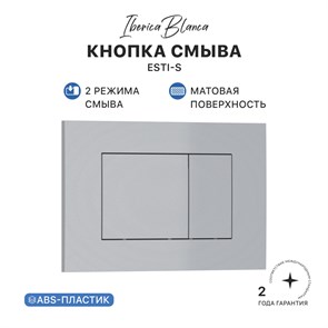 {{photo.Alt || photo.Description || 'Кнопка смыва IBERICA BLANCA ESTI-S ABS-пластик, хром матовый (IB.B085.004.000)'}}
