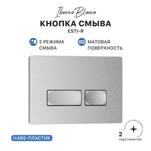 {{photo.Alt || photo.Description || 'Кнопка смыва IBERICA BLANCA ESTI-R ABS-пластик, хром матовый (IB.B021.004.000)'}}