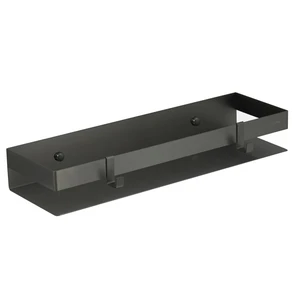 {{photo.Alt || photo.Description || 'Полка для душа прямая Lemark SHELF LINE 400 мм из нерж. стали с крючками, графит (9776054)'}}