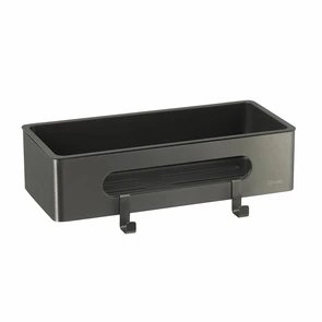 {{photo.Alt || photo.Description || 'Полка для душа прямая Lemark SHELF LINE из нерж. стали с крючками, графит/вставка-пластик графит (9776045)'}}