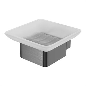 {{photo.Alt || photo.Description || 'Мыльница Lemark SMOOTH LINE с держателем, графит (9746018)'}}