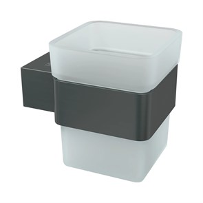 {{photo.Alt || photo.Description || 'Стакан для зубных щёток Lemark SMOOTH LINE с держателем, графит (9736015)'}}