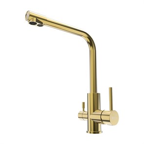 {{photo.Alt || photo.Description || 'Смеситель для кухни Lemark с подключением к фильтру питьевой воды, золото (LM5061G)'}}