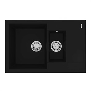 {{photo.Alt || photo.Description || 'Кухонная мойка Lemark RAMZA 760 врезная прямоугольная с доп.чашей и крылом из кварцгранита цвет: Антрацит  (9910037)'}}