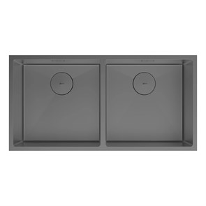 {{photo.Alt || photo.Description || 'Кухонная мойка Lemark PRORAN 900 прямоугольная с двумя чашами из нержавеющей стали цвет: графит (9936139)'}}