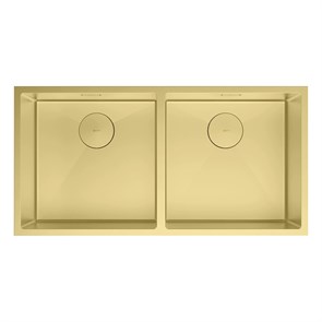 {{photo.Alt || photo.Description || 'Кухонная мойка Lemark PRORAN 900 прямоугольная с двумя чашами из нержавеющей стали цвет: светлое золото (9938138)'}}