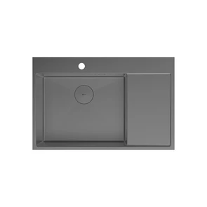 {{photo.Alt || photo.Description || 'Кухонная мойка Lemark KEZADRA 780L прямоугольная с крылом из нержавеющей стали (чаша СЛЕВА) цвет: графит (9936151)'}}
