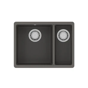 {{photo.Alt || photo.Description || 'Кухонная мойка Lemark SINARA 550.2-U подстольного монтажа с доп.чашей из кварцгранита цвет: Серый шёлк (9910083)'}}