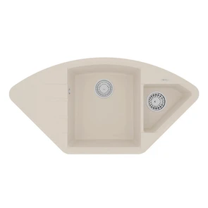 {{photo.Alt || photo.Description || 'Кухонная мойка Lemark IRKANA 980 врезная угловая с доп. чашей и крылом из кварцгранита цвет: Шампань  (9910048)'}}