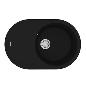 {{photo.Alt || photo.Description || 'Кухонная мойка Lemark LACHA 760 врезная овальная с крылом из кварцгранита цвет: Антрацит  (9910055)'}}