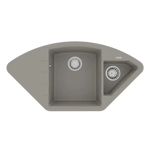 {{photo.Alt || photo.Description || 'Кухонная мойка Lemark IRKANA 980 врезная угловая с доп. чашей и крылом из кварцгранита цвет: Грей (9910045)'}}