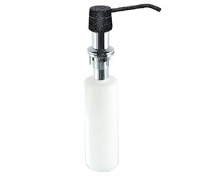 AC-22PLM-308 (чёрный) Дозатор для жидких моющих средств, врезной, цинк-пластик AC-22PLM-308